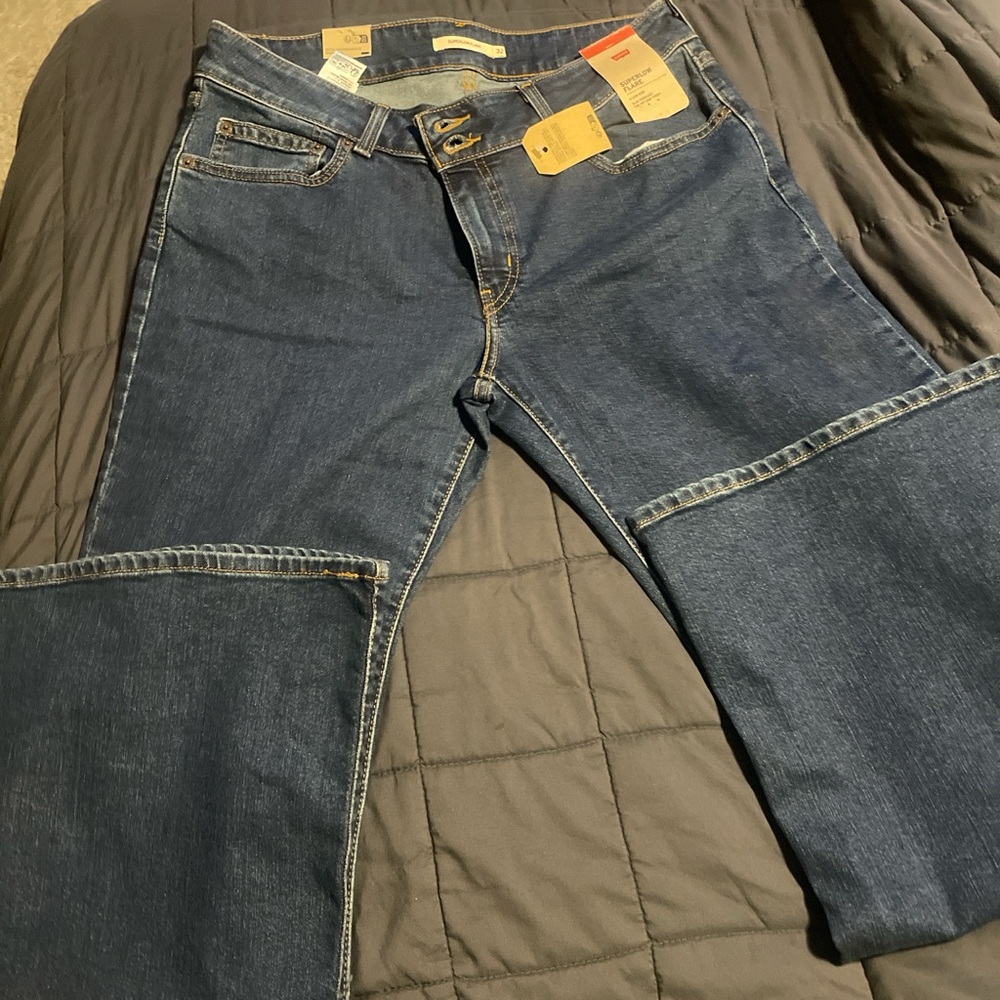 Women’s Levi’s SuperLow Loose Blue Denim Jeans